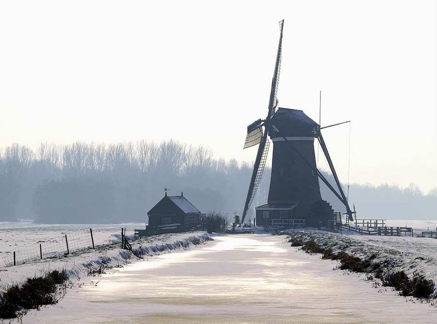 dichter bij de polder.